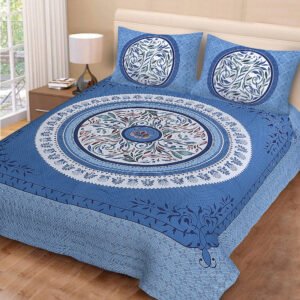 Jaipuri Sanganeri Print Queen Bedsheet