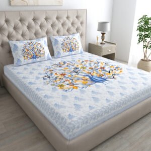 Soft Cotton Jaipuri Sanganeri Bedsheet