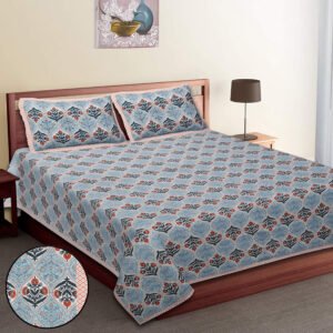Premium Jaipuri Cotton Bedsheet 108×108 (King Size)